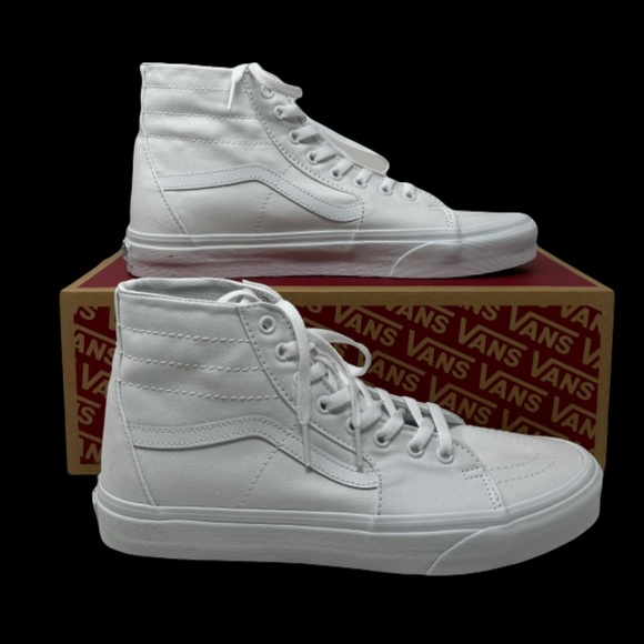 VANS Skate Sk8-Hi Shoes Casual Women's Size Sneakers SB White Canvas VN0A4U16L5R - Picture 3 of 10